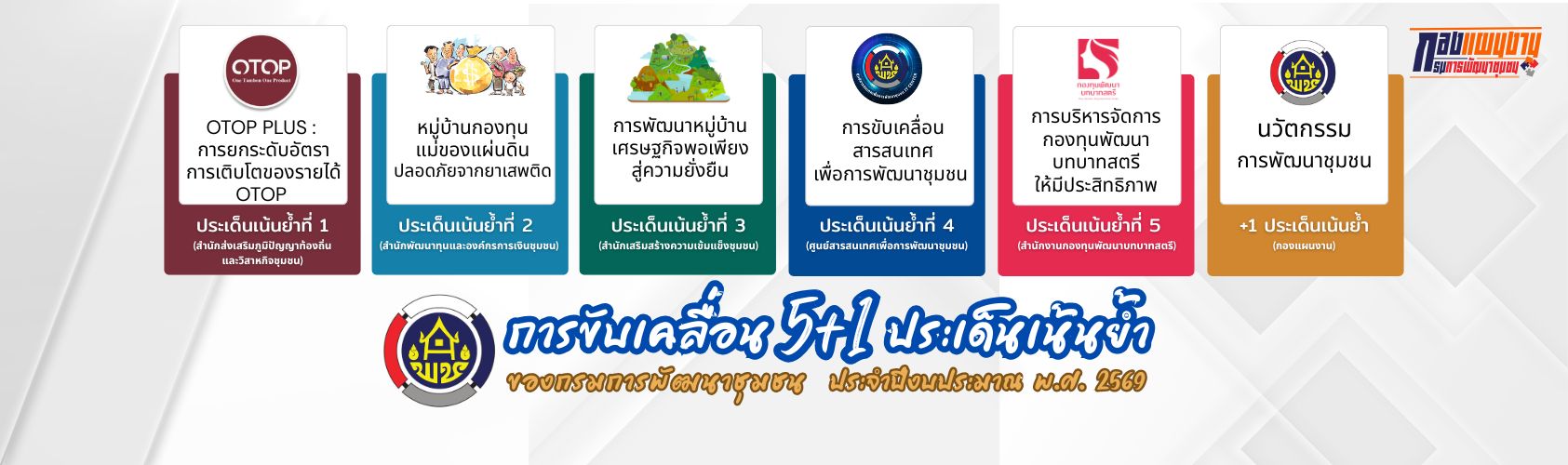 การขับเคลื่อน 5+1 2569