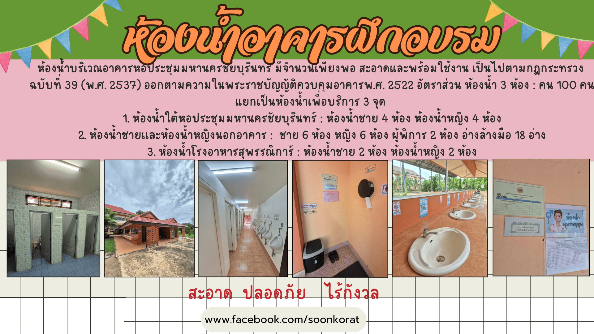 ห้องน้ำอาคารฝึกอบรม