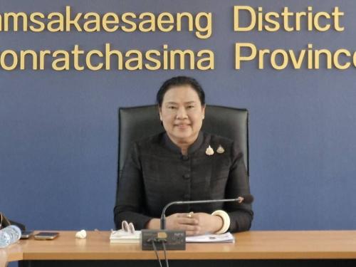  ผู้ตรวจฯ อรุณรัตน์ ชิงชนะ ลงพื้นที่อำเภอขามสะแกแสง จังหวัดนครราชสีมา ตรวจติดตามผลการดำเนินงานตามนโยบายรัฐบาล ภารกิจกระทรวงมหาดไทย และกรมการพัฒนาชุมชน ประจำเดือนกุมภาพันธ์ 2569