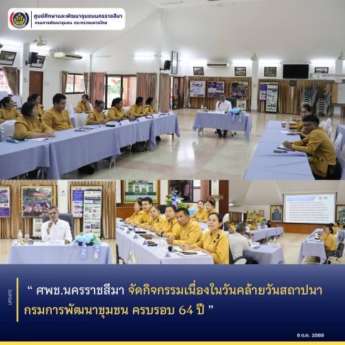 ศพช.นครราชสีมา จัดประชุมเดินหน้าขับเคลื่อนภารกิจ พร้อมให้การต้อนรับ "นายสงัด พืชพันธุ์" ปฏิบัติหน้าที่ ผอ.ศพช.นครราชสีมา